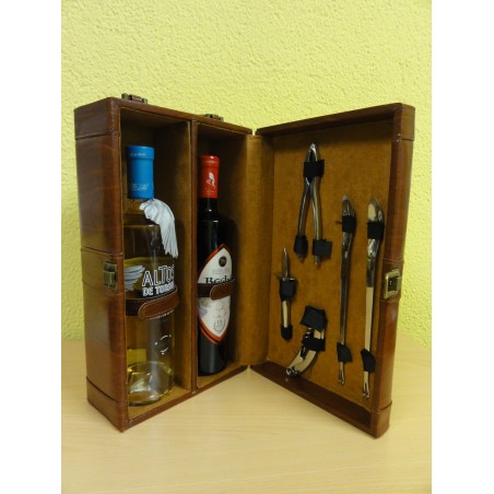 Estuche Vino ,set marisco.